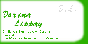 dorina lippay business card